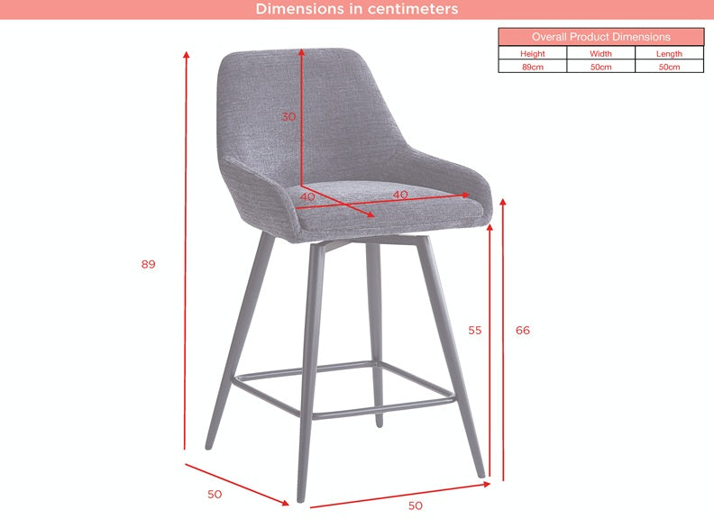 Oscar Counter Stool - Olive Green (PRE-ORDER FOR FEB)