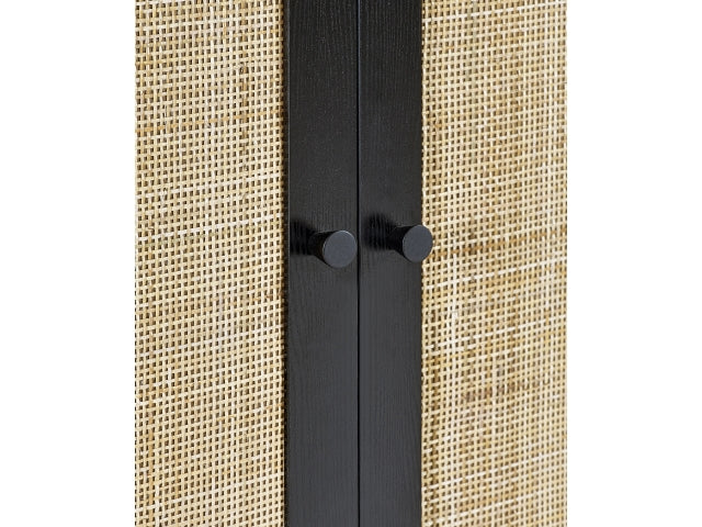Padstow Black Two Door One Drawer Wardrobe