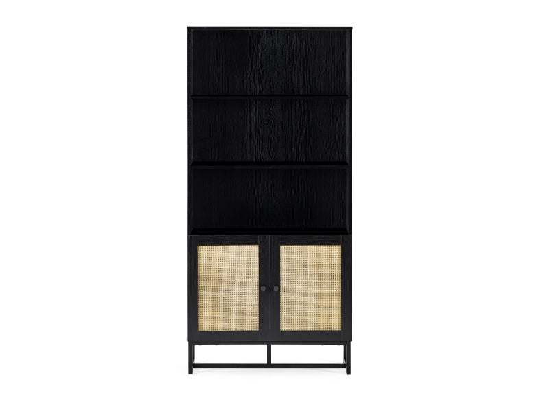 Padstow Black Tall Bookcase