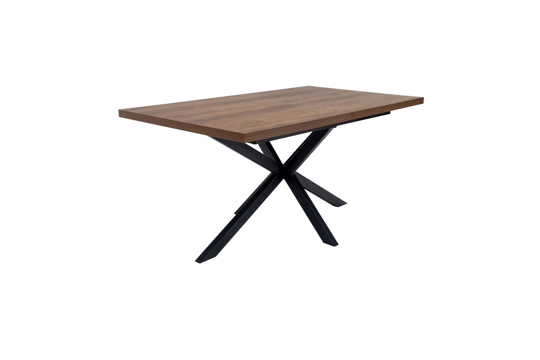 PANAMA Dark Oak Rectangular Extending Dining Tables & Fontana Chairs – Modern Design with X-Shaped Legs