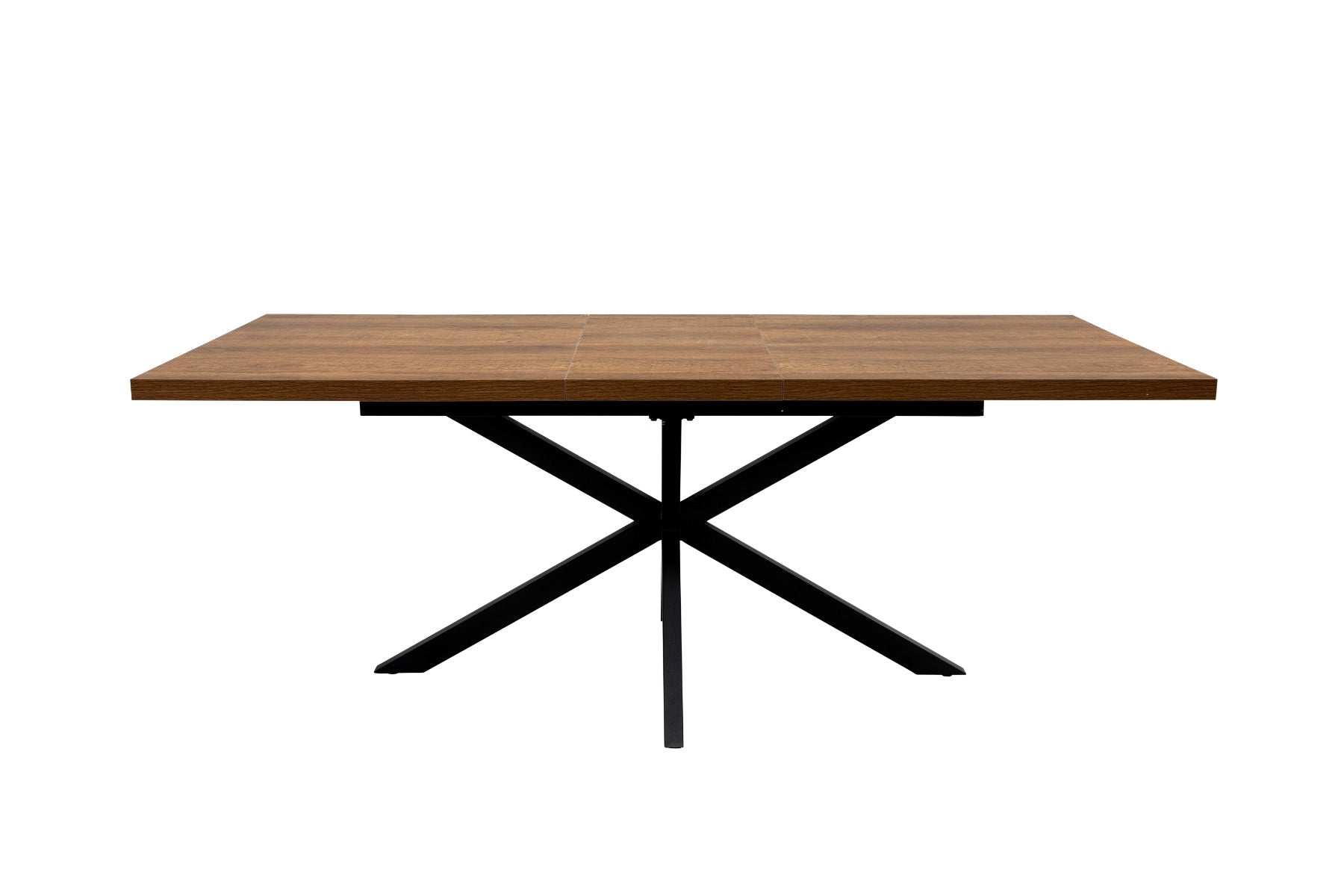 PANAMA Dark Oak Rectangular Extending Dining Tables & Fontana Chairs – Modern Design with X-Shaped Legs