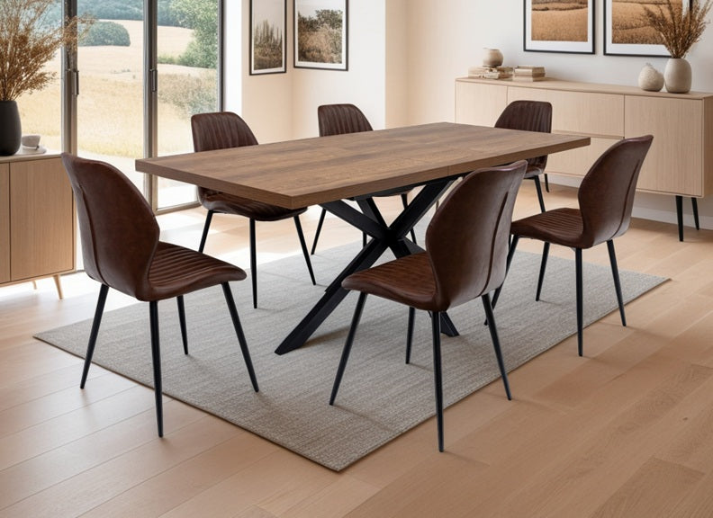 Panama Large Extending Rectangular Dining Set
