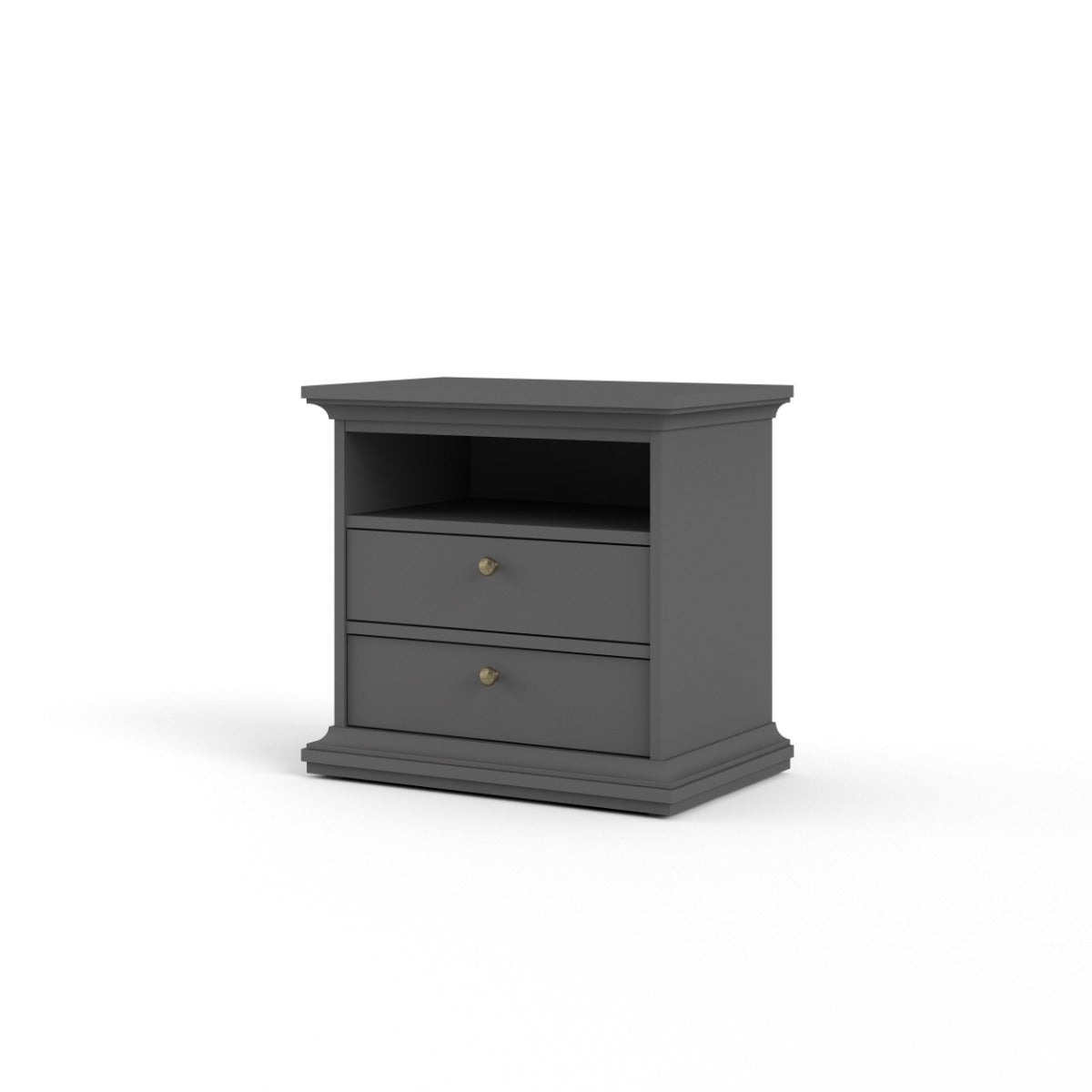 Paris Large Bedside  - Grey