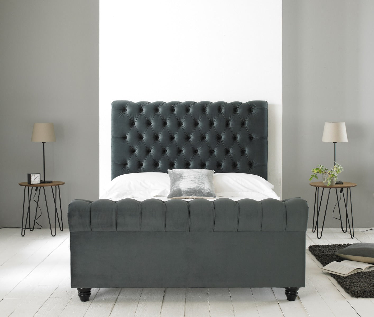 Paris 5ft Bed - Grey