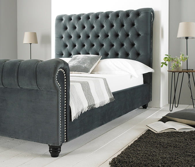 Paris 4ft6 Bed - Grey