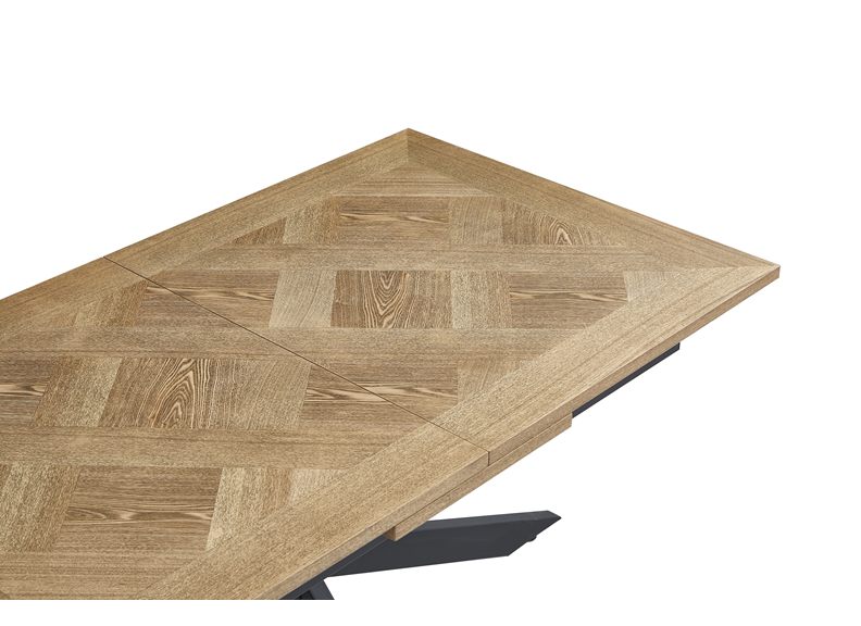 Payton Extending Dining Table With Maisy PU Chairs/Benches