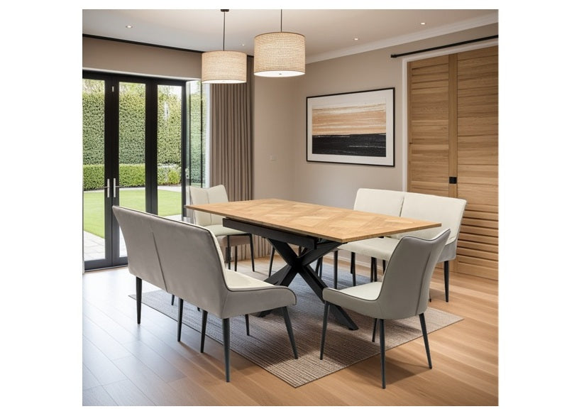 Payton Table W/Nardo Benches & Nardo Chairs