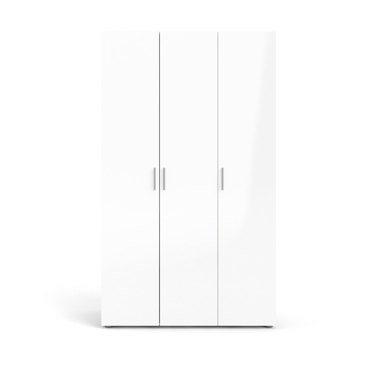 Pepe 3 Door Wardrobe - Oak with White High Gloss