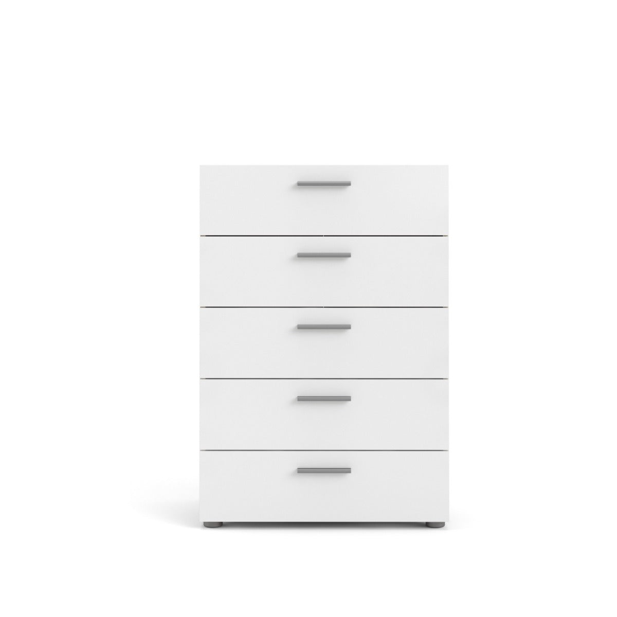 Pepe 5 Drawer Chest - Oak with White High Gloss