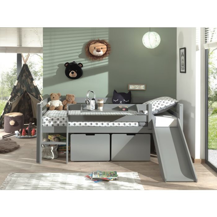 PINO SET OF 2 DRAWERS FOR MID SLEEPER H85CM GREY