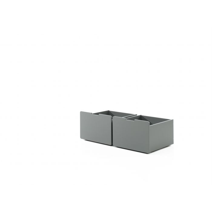 PINO SET OF 2 DRAWERS FOR MID SLEEPER H85CM GREY