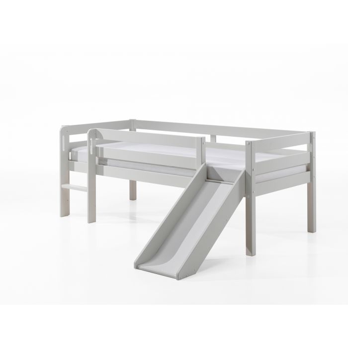 PINO MID SLEEPER H85CM WITH SLIDE 90 X 200 CM WHITE