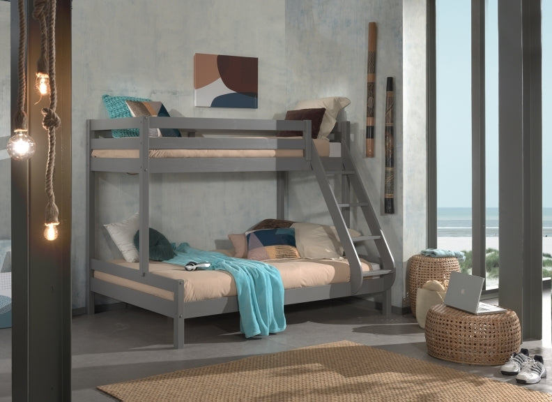 Pino Triple Family Bed Grey - Room