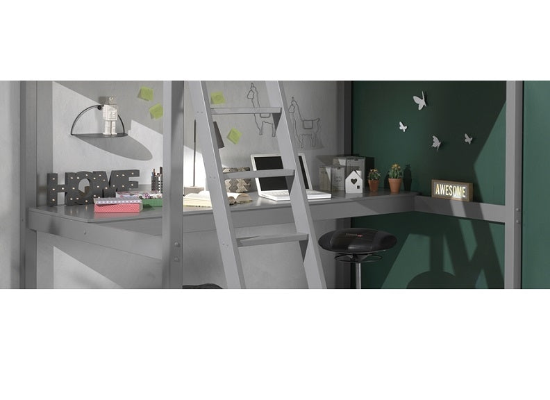 Pino Grey High Sleeper Room - detail