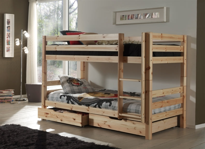Pino Natural 140 cm Bunk Bed - Room