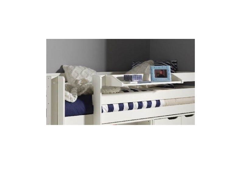 Pino White Sleeper W/Shelf - detail