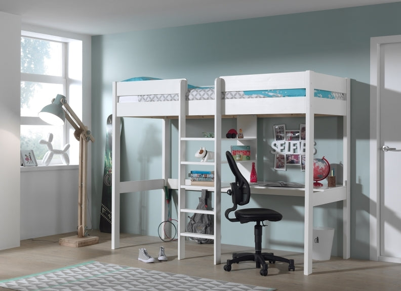 Pino White High Sleeper Room