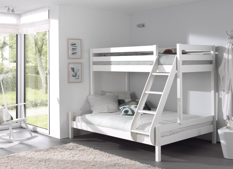 Pino Triple Family Bed White - Room