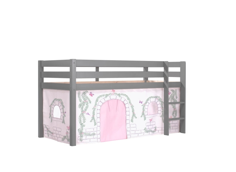 Pino Grey Mid-Sleeper W/Optional Curtain & Slide
