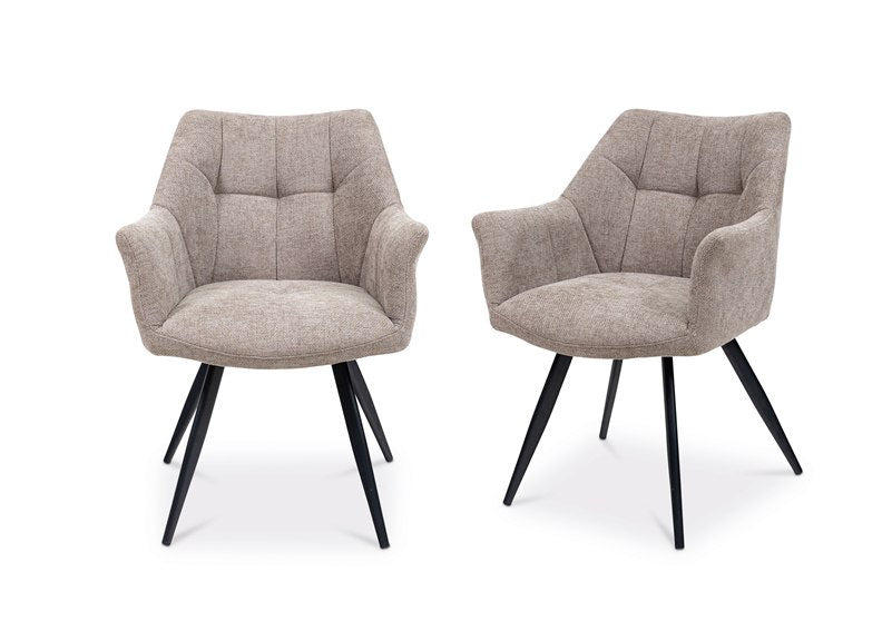 Poppy Fabric Dining Chairs
