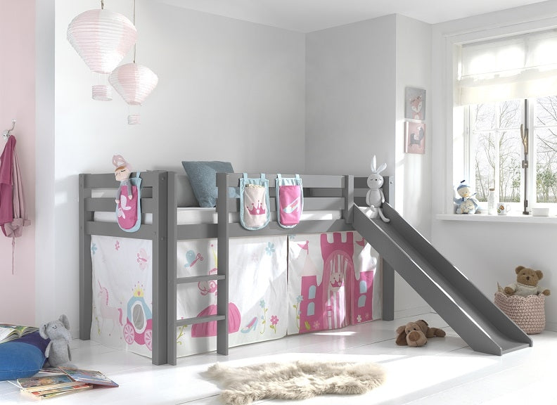 Pino Grey Sleeper With Curtain & Cloth Pockets