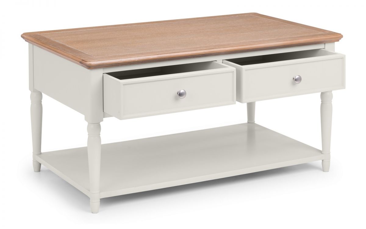 Provence 2 Drawer Coffee Table | Timeless Charm for Your Living Space