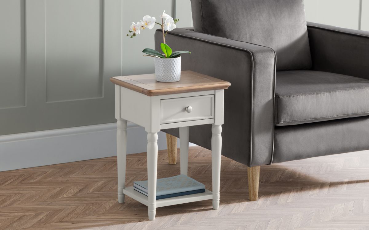 Provence 1 Drawer Lamp Table | Timeless Antique Charm