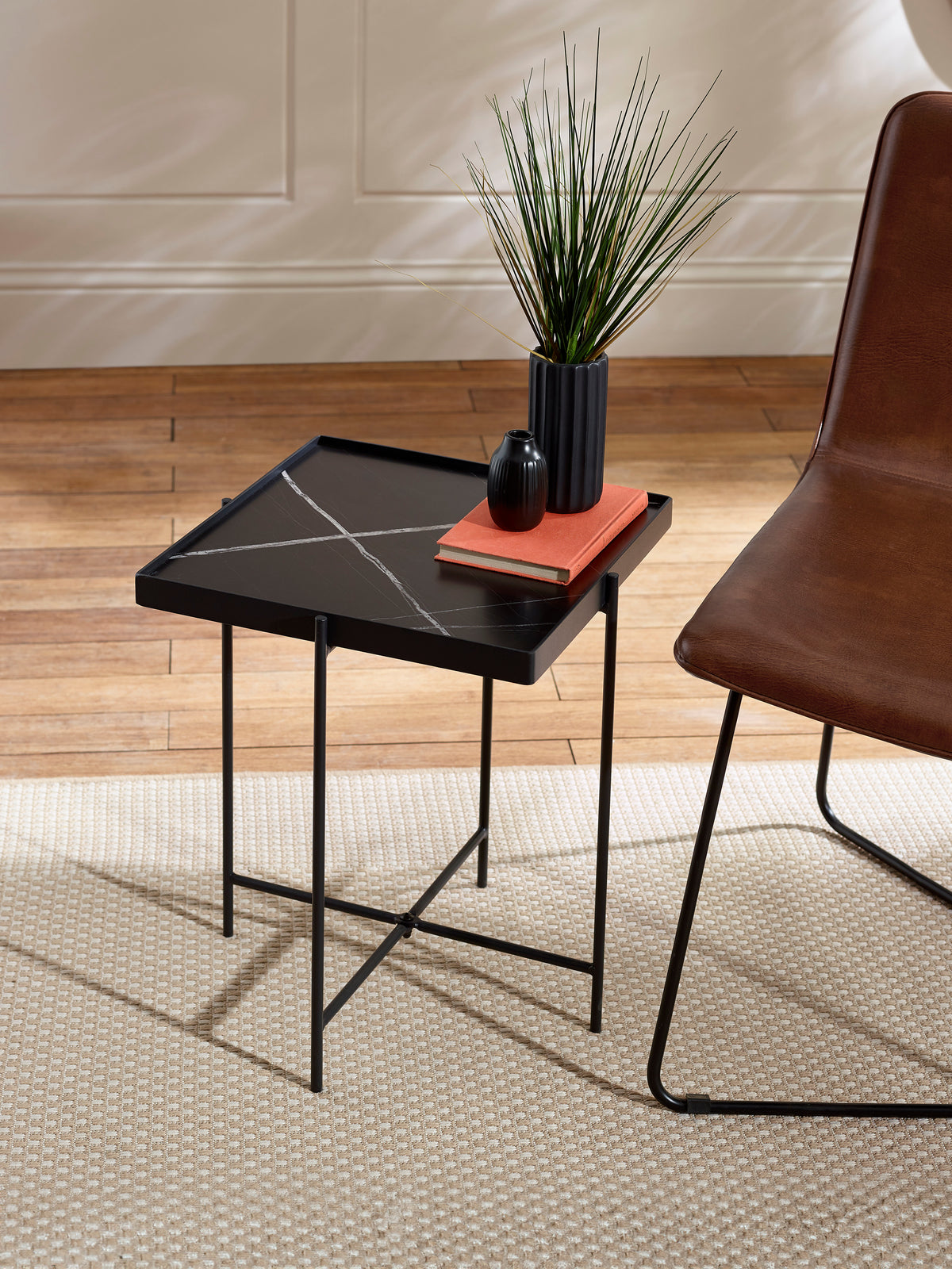Celia Square 47cm Side Table (oos)