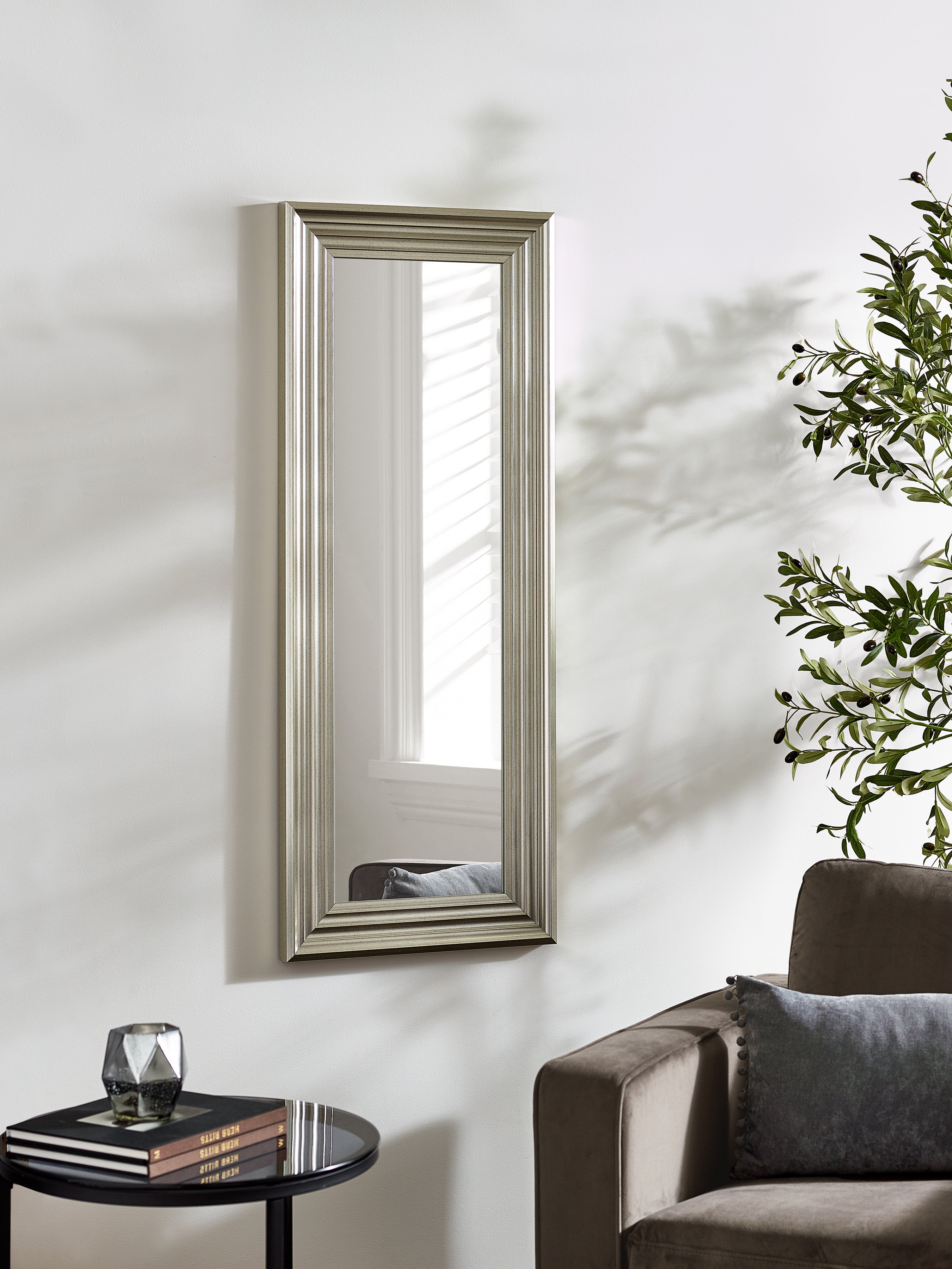 Tokyo Pewter Tall Rectangular Dressing Mirror