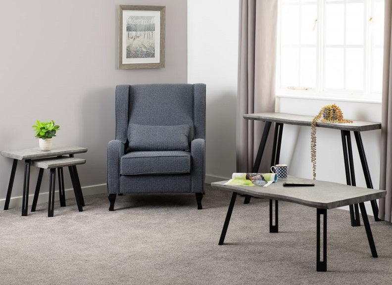 Quebec Wave Edge Concrete Occasional Room