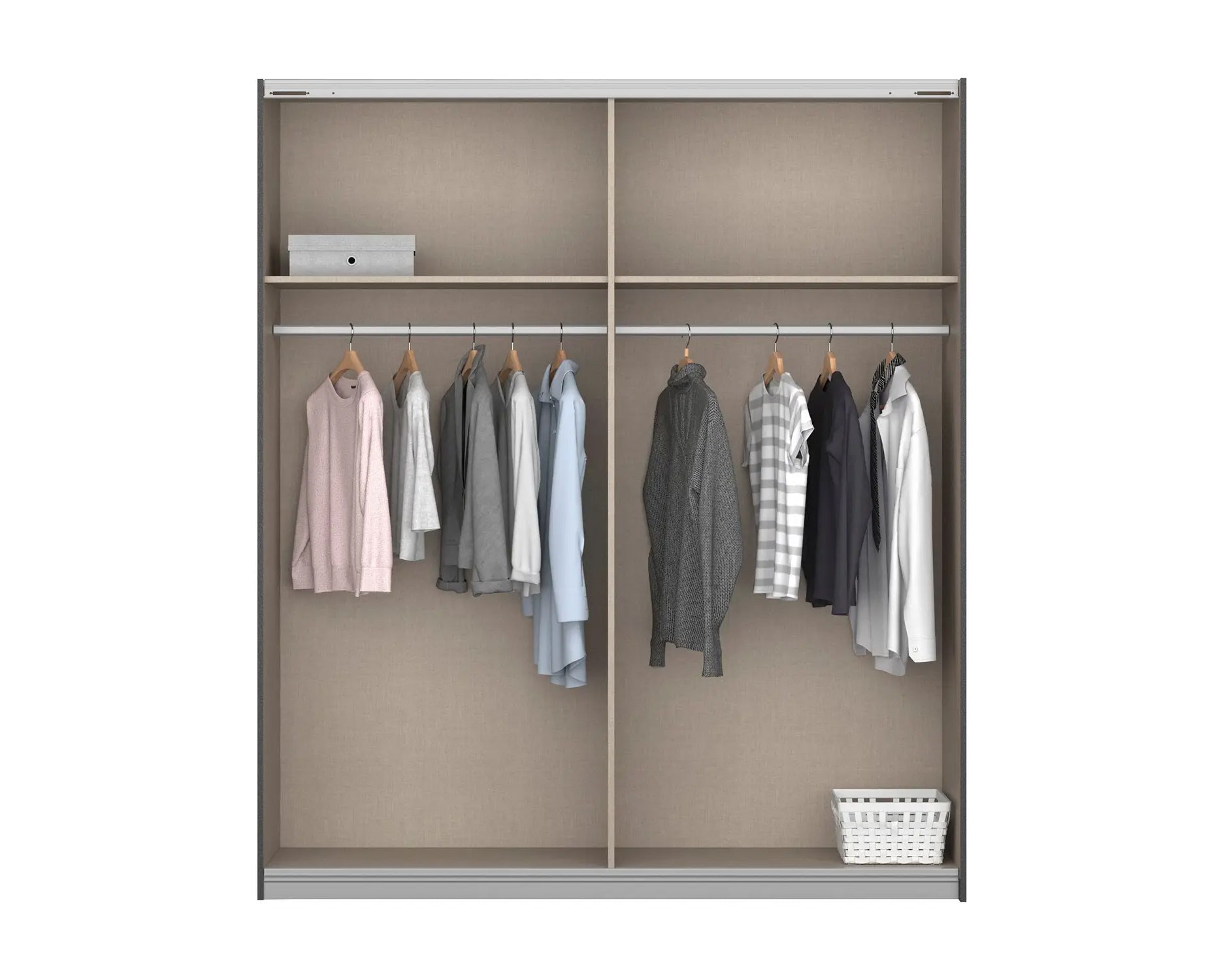 Rauch Zoey 4-Door Wardrobe with 2 Mirrors – White | Free Express Delivery-Alpine White