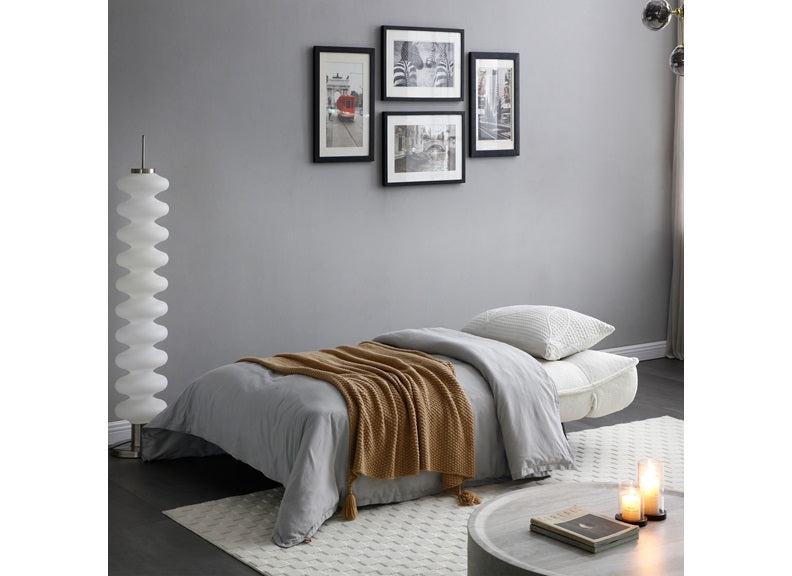 Eukon Cream Sofa Bed - bed
