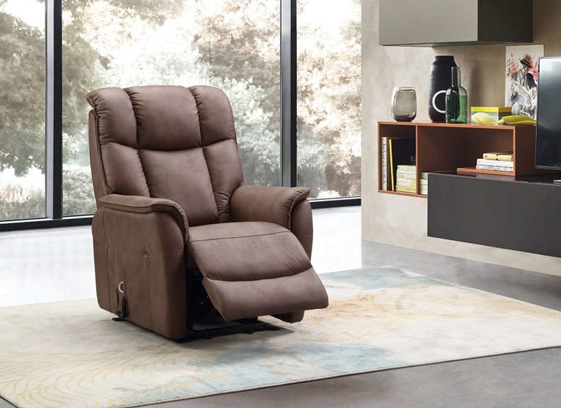 Renato Lift & Rise Fabric Chair - nutmeg