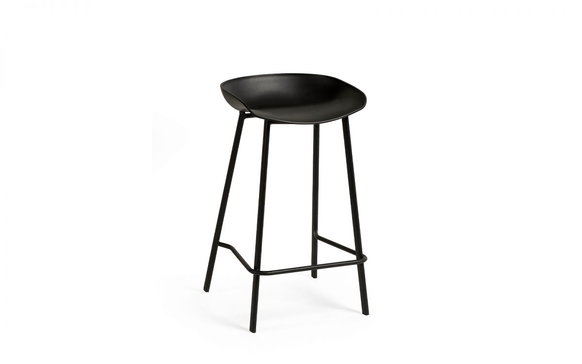 Renzo Bar Stool - Black | Modern Minimalism for Your Space
