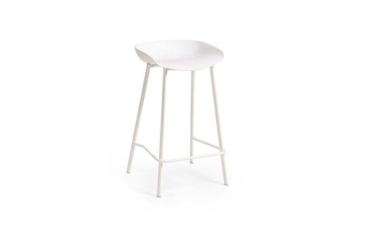 Renzo Bar Stool - White | Modern Minimalism for Your Space