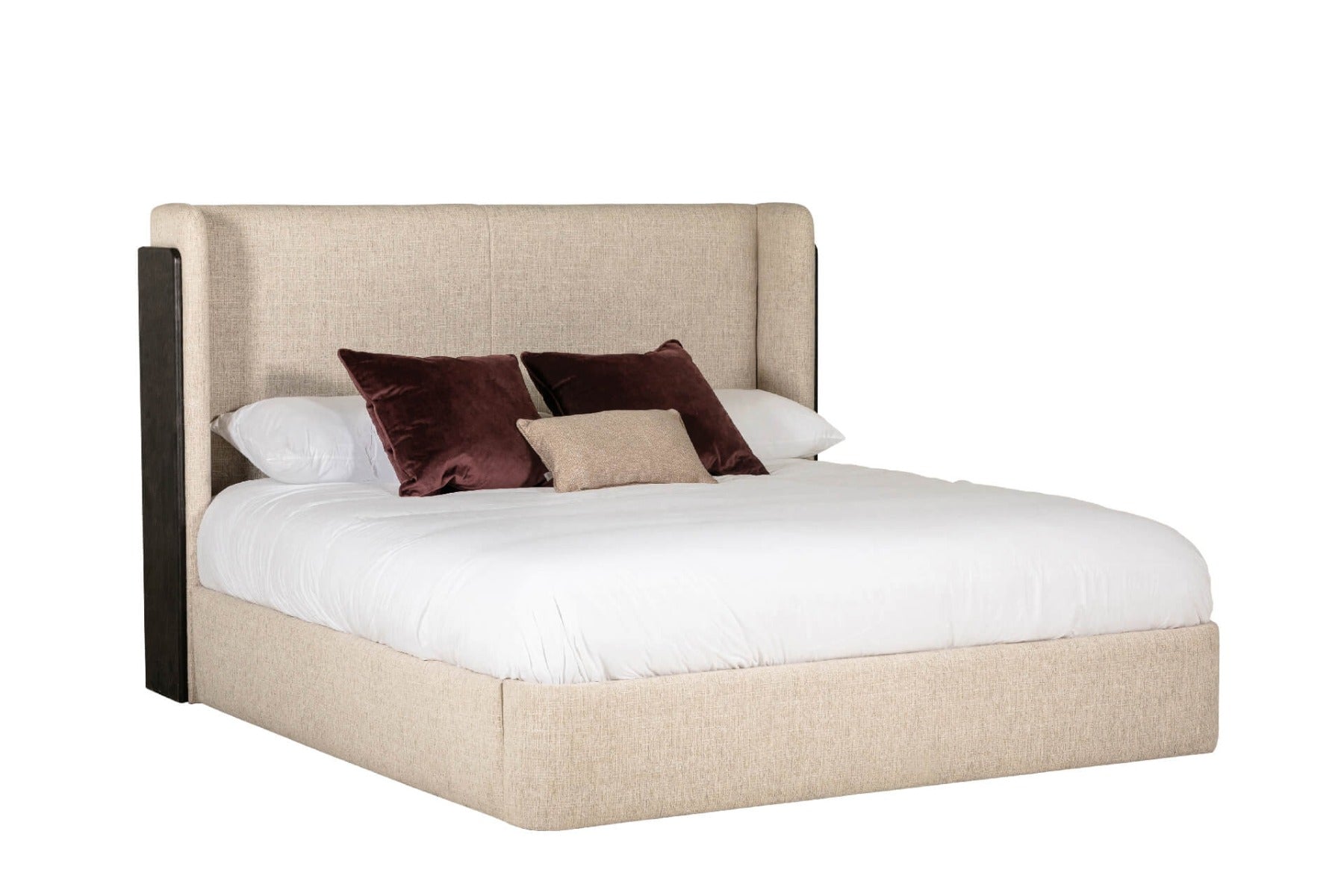 Rhodes Bed in Ebony – Opulent Luxury Bed with Contemporary Design and High-End Sophistication