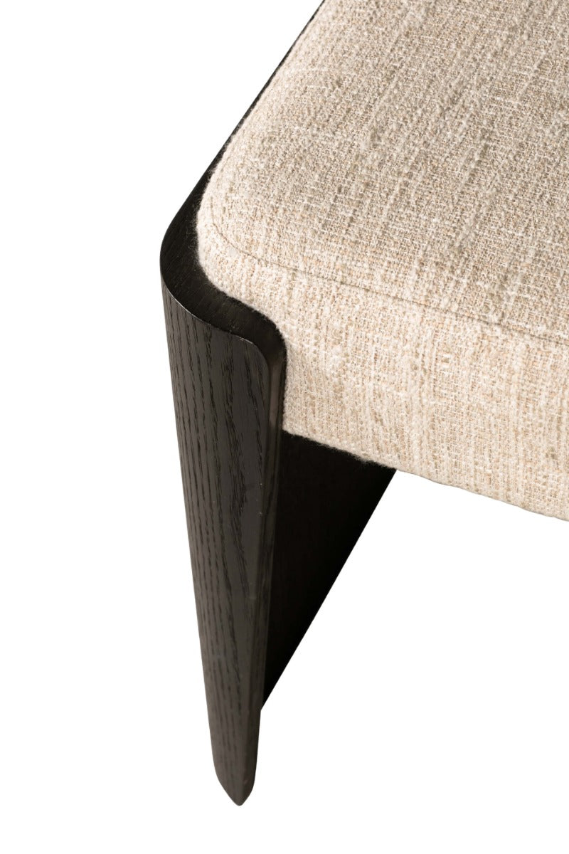 Rhodes Dressing Stool in Ebony – Luxury Stool to Complement Your Dressing Table