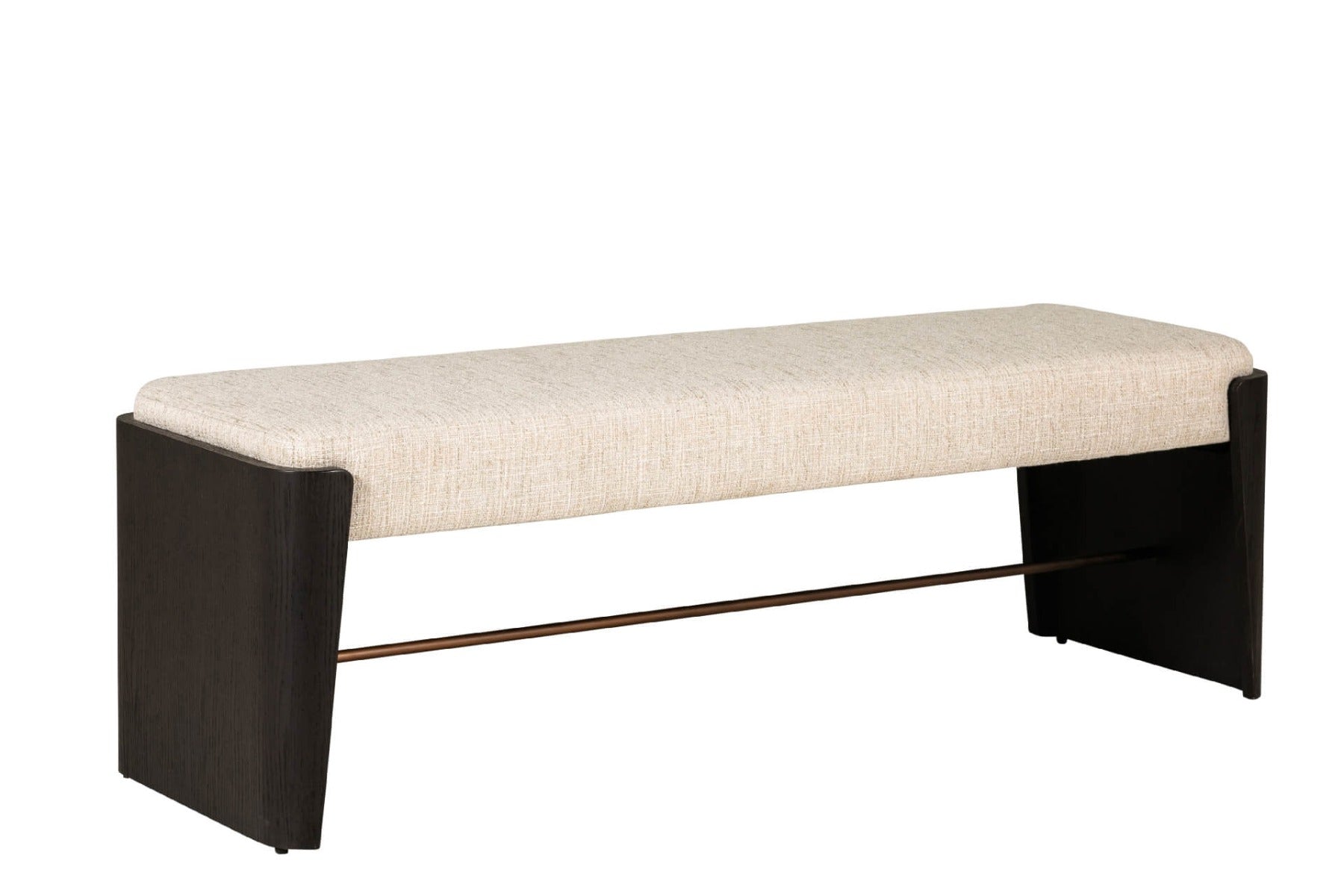 Rhodes End of Bed Bench in Ebony – Luxurious Bench with Opulent Finish for Elegant Home Decor