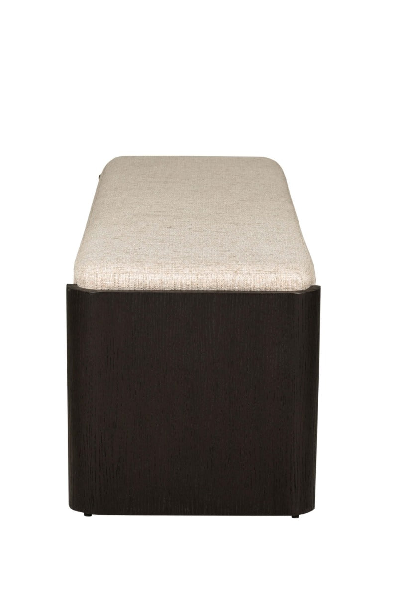 Rhodes End of Bed Bench in Ebony – Luxurious Bench with Opulent Finish for Elegant Home Decor
