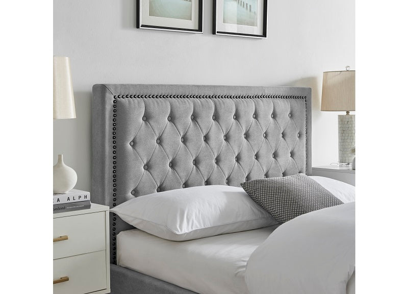 Rhea Light Grey Bed - 1