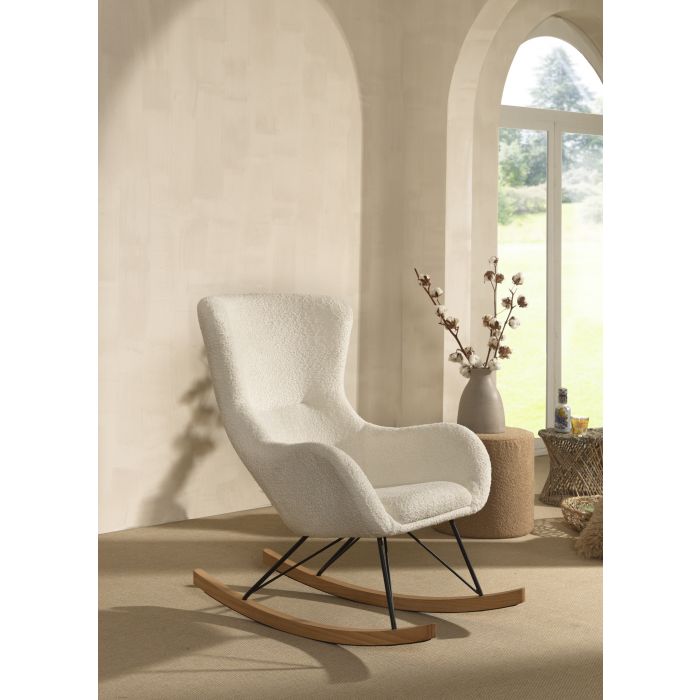 ROCKY ROCKING CHAIR MAXI WHITE BOUCLE