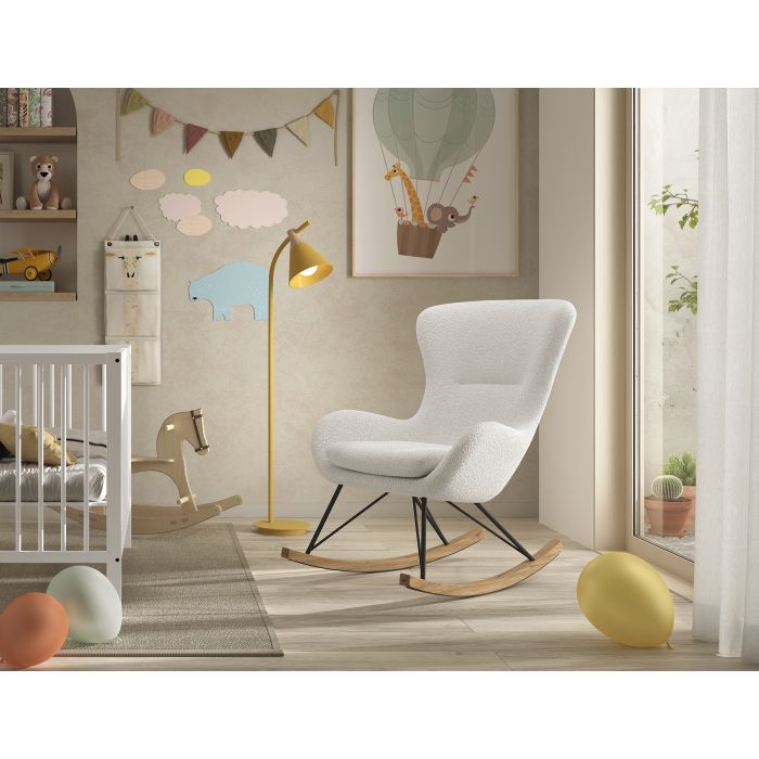 ROCKY ROCKING CHAIR MAXI WHITE BOUCLE