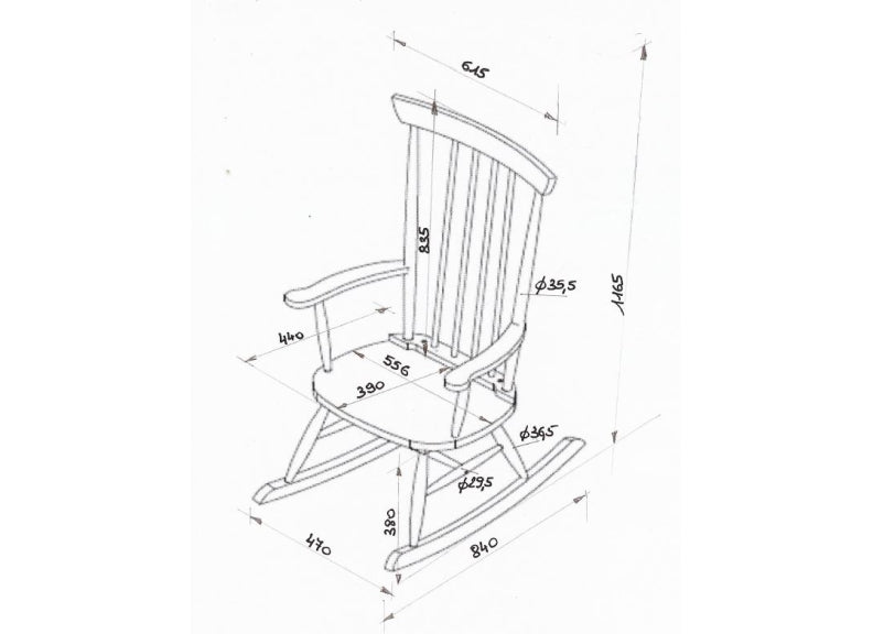 Rocky Pink Rocking Chair - Express Delivery
