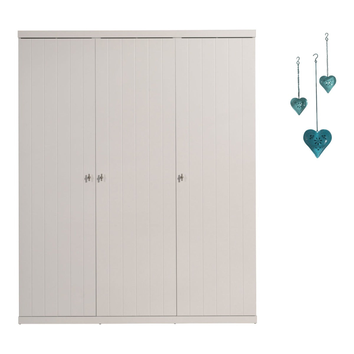 ROBIN 3 DOOR WARDROBE WHITE