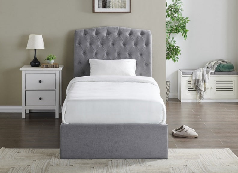 Simcoe Storage Bed Light Grey
