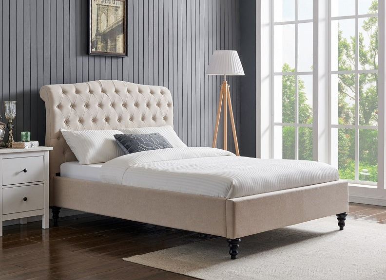 Simcoe Natural Fabric Bed