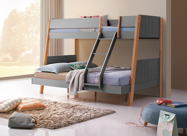 Rover Triple Bunks - Space-Saving Twin Bunk Bed for Kids (PRE-ORDER ONLY GREY OPTION)