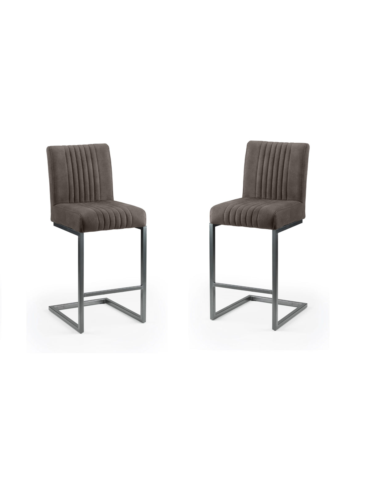 Set Of 2 Brooklyn Barstools - Charcoal Grey