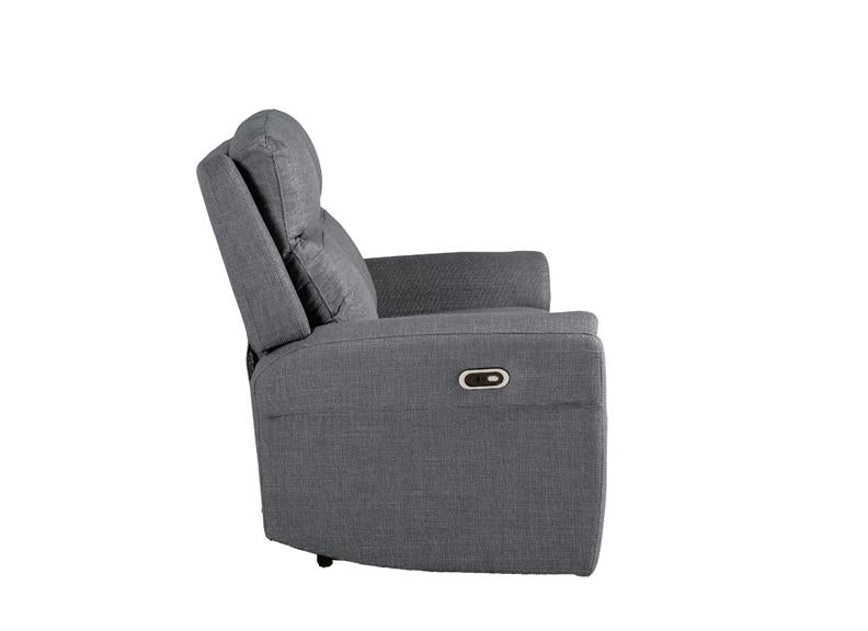 Russo 2 Seater Fabric Electric Recliner - Charcoal (Pre-order for September delivery)