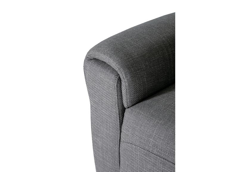Russo Corner Group Electric Fabric Recliner (4pcs) - Charcoal (Pre-order for September delivery)